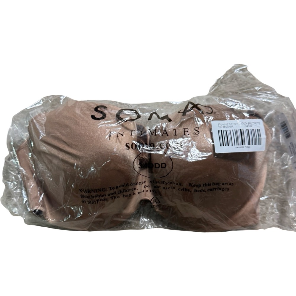 Soma Stunning Support Balconette Bra Womens 34DDD Sienna New Underwire 570266027